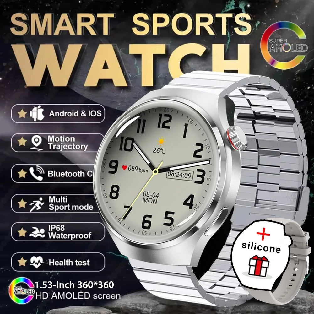 New Watch 4 GT Series Smart Watch Men AMOLED Screen