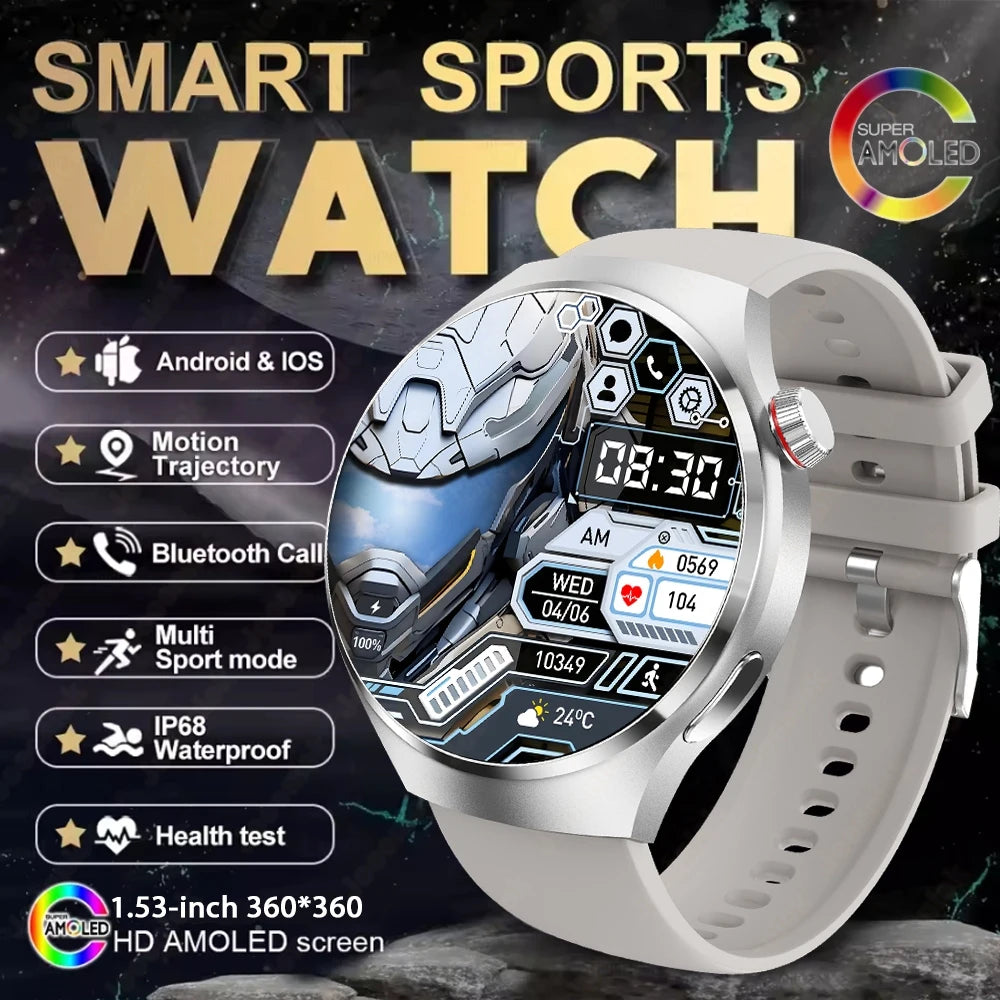 New Watch 4 GT Series Smart Watch Men AMOLED Screen