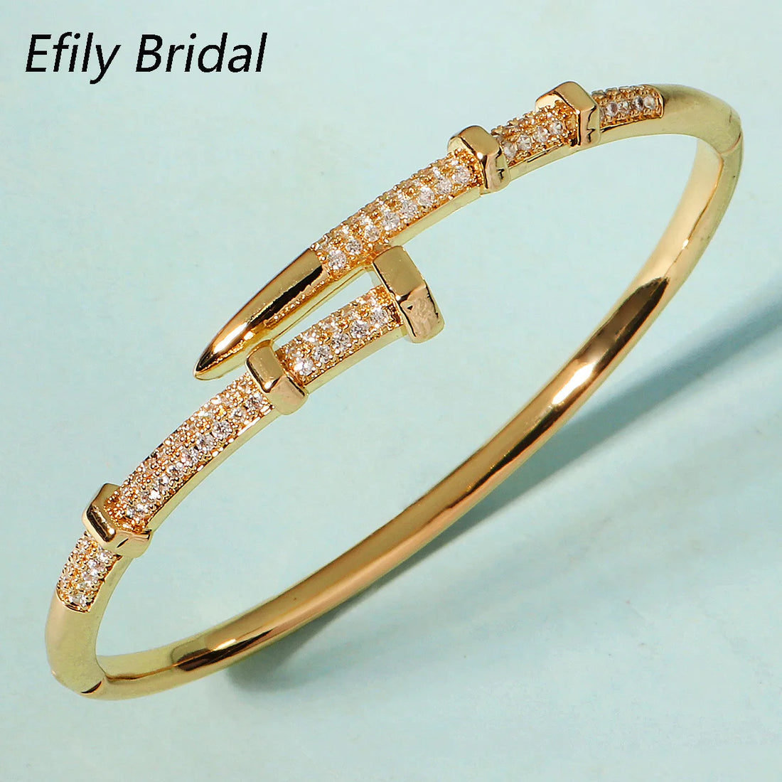 Efily Bridal Trendy Stainless Steel Classic Woman's Bracelet