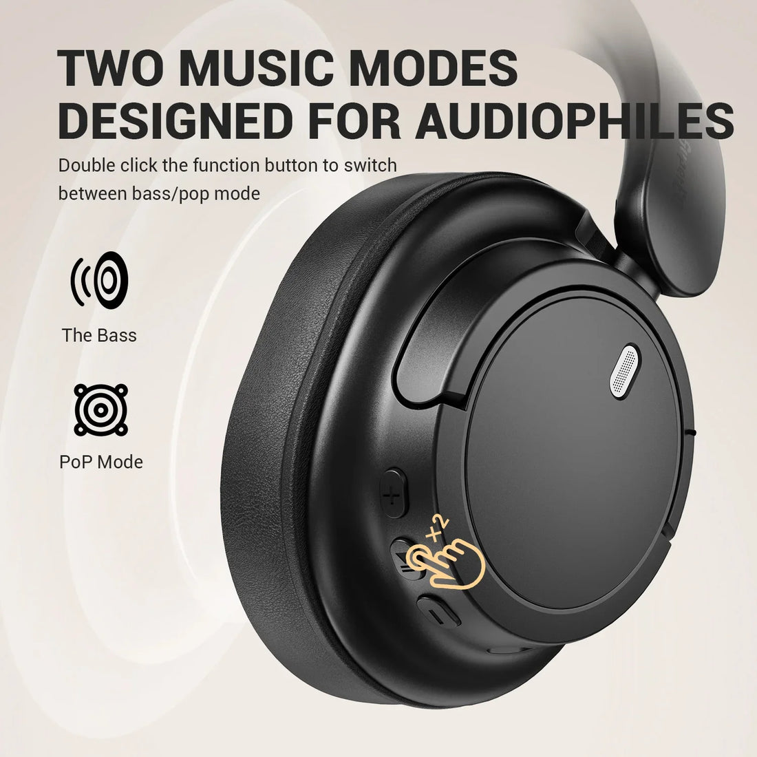 Oneodio SuperEQ V16 Wireless Headphones Bluetooth 5.3