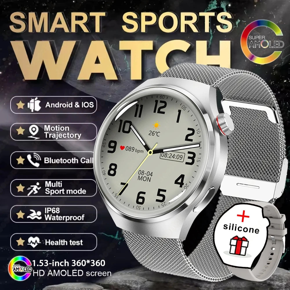 New Watch 4 GT Series Smart Watch Men AMOLED Screen