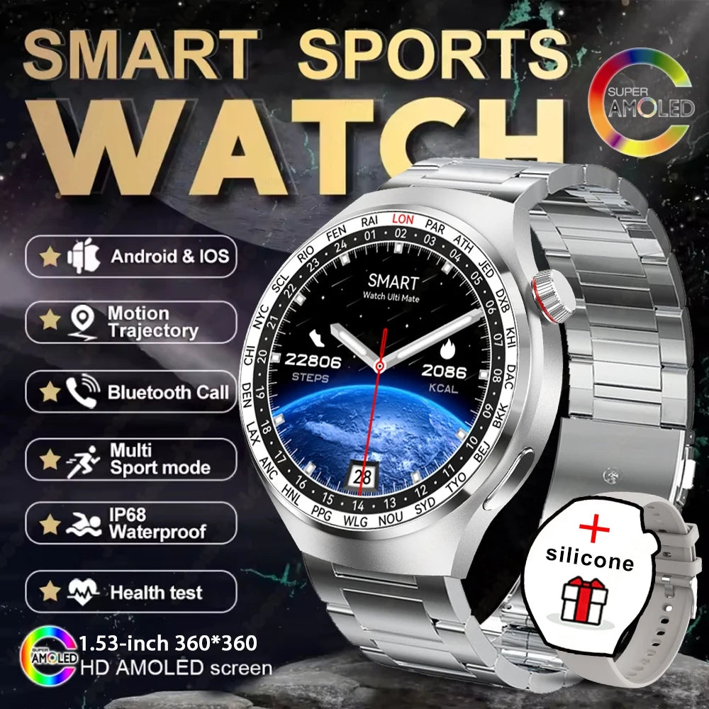 New Watch 4 GT Series Smart Watch Men AMOLED Screen