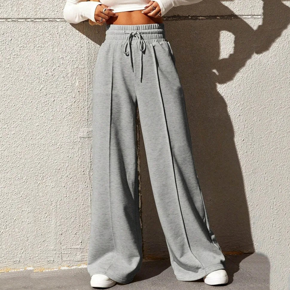 Sports pants for women in autumn, new straight tube