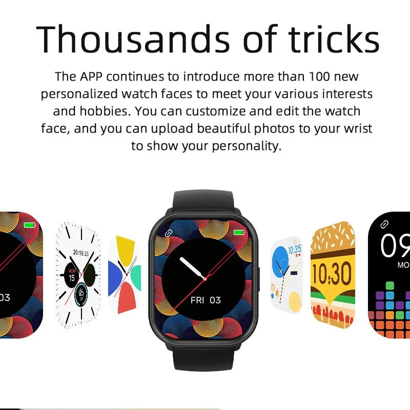 New For Xiaomi 100+ Sports Mode Smart Watch Men Women