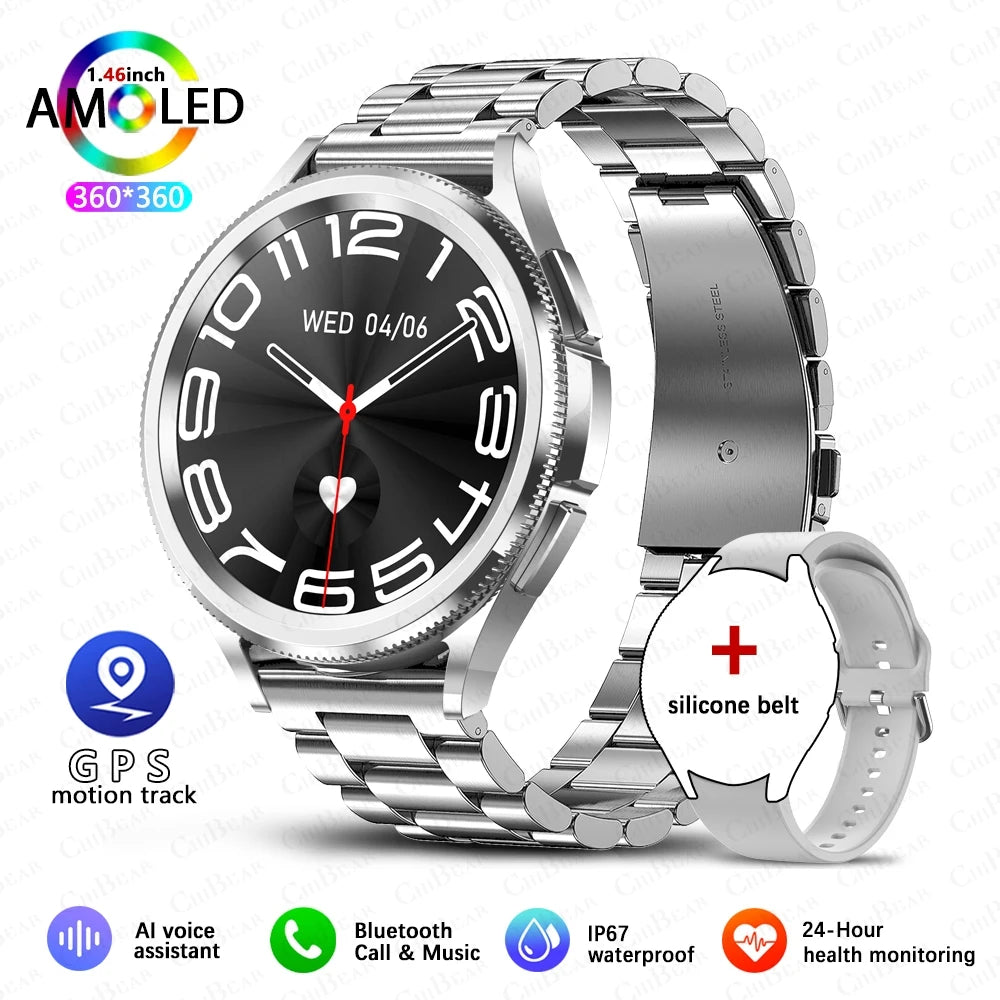 Watch 6 Classic Bluetooth Call Smart Watch Men GPS Outdoor