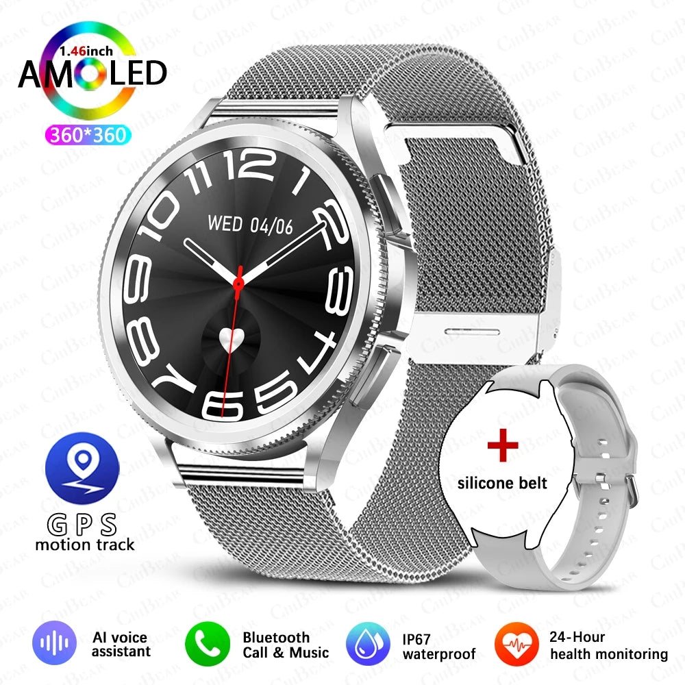 Watch 6 Classic Bluetooth Call Smart Watch Men GPS Outdoor