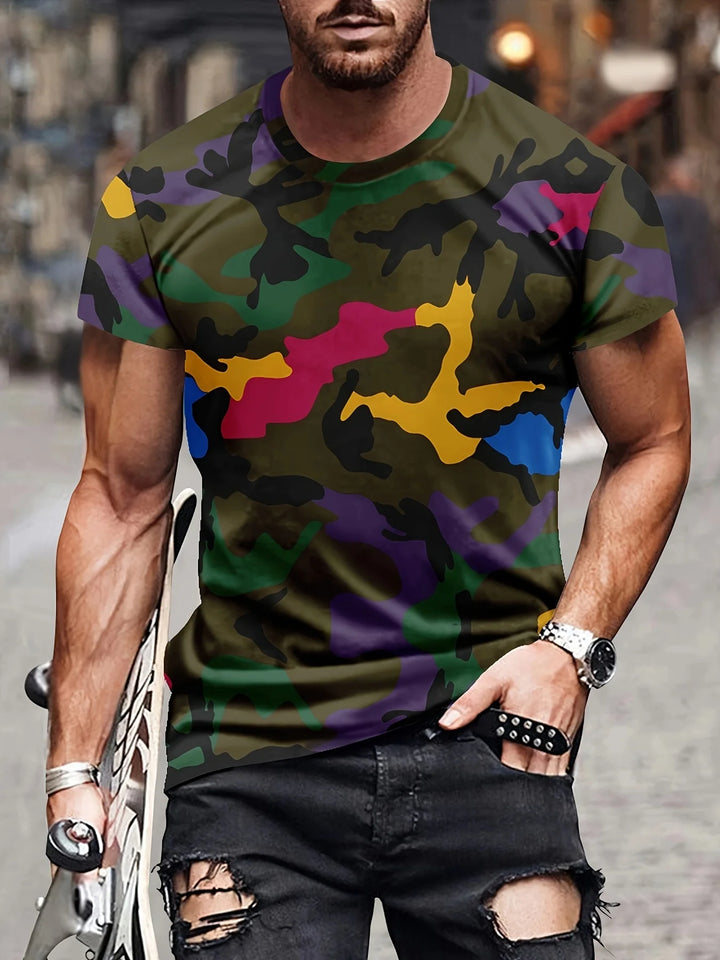 Fashion New Style Men's Camouflage 3D Print Trendy Short