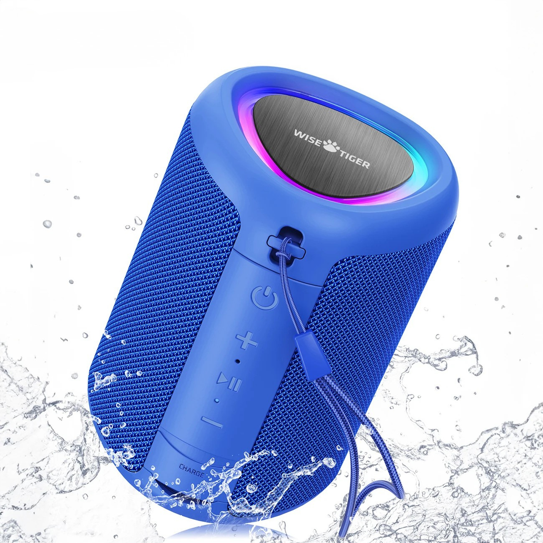 WISETIGER A46 Blue Wireless Stereo Connectivity 2 Bluetooth