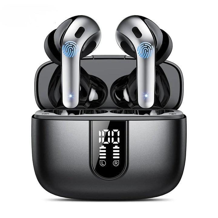 Wireless Earphones with Bluetooth 5.3, Quad-Mic Call Noise