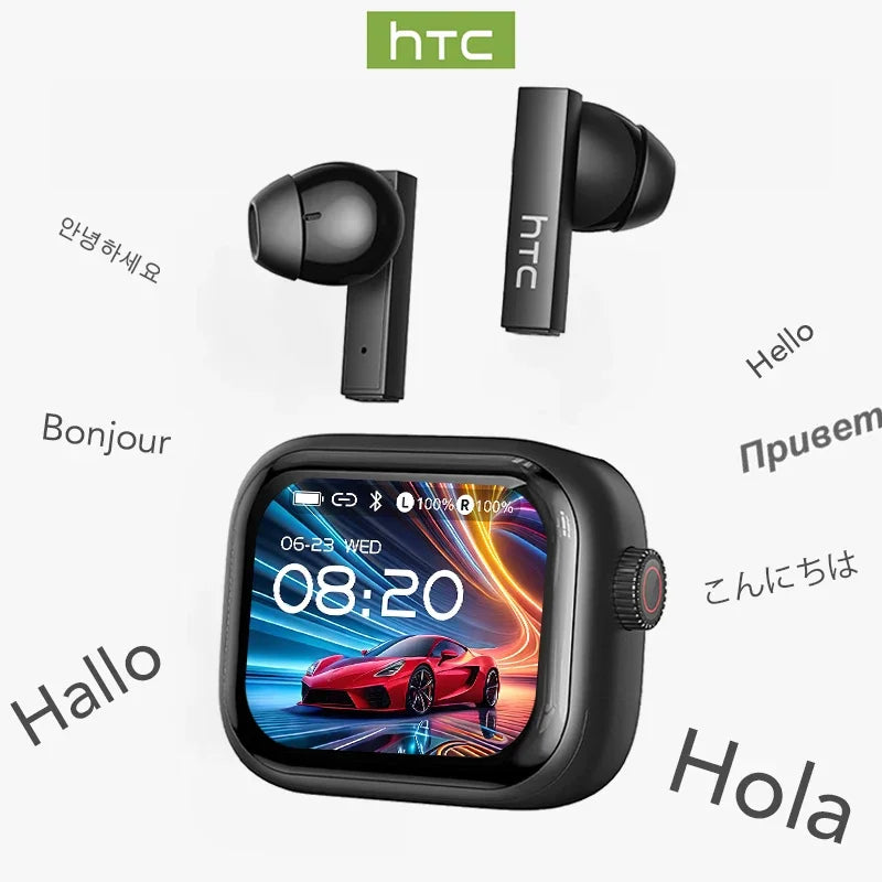 [Ultra HD Screen] HTC NE40 Earphones Bluetooth V6 TWS Sports