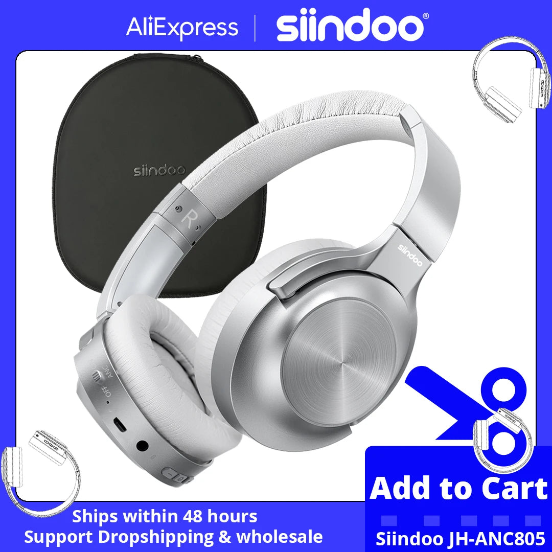 Siindoo JH-ANC805B Active Noise Cancelling Wireless