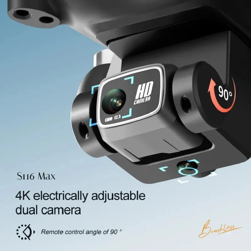 S116 MAX Drone Professional with 3 Batteries 8K Dual Camera
