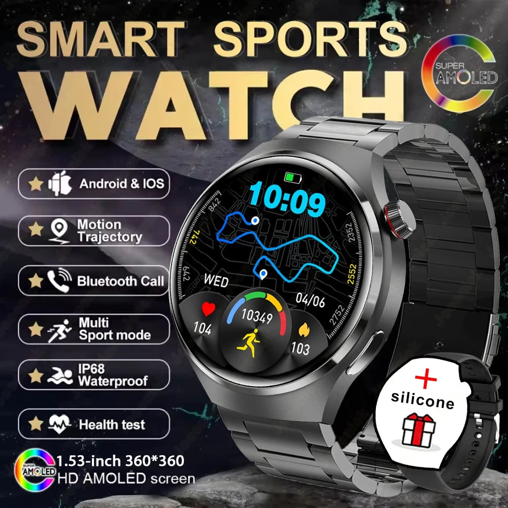 New Watch 4 GT Series Smart Watch Men AMOLED Screen