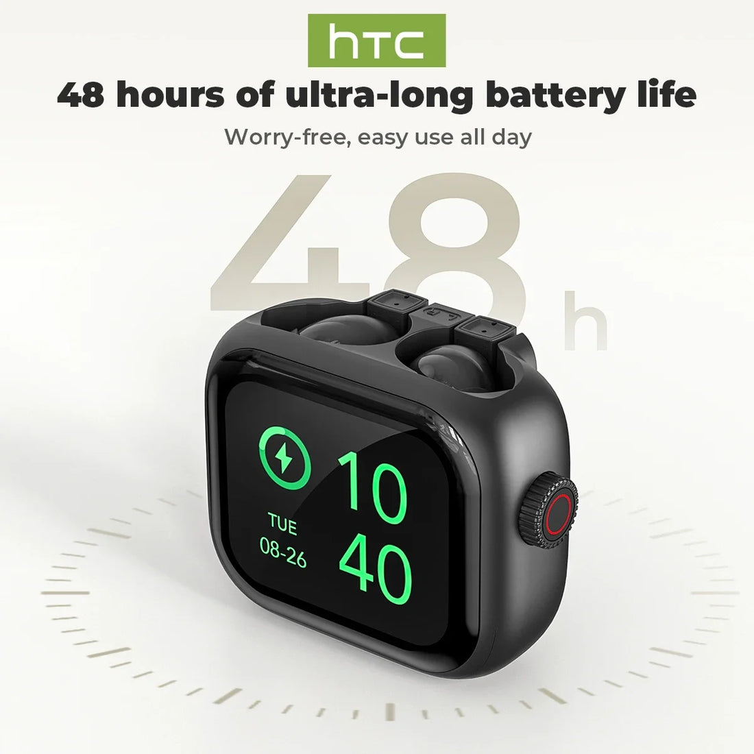 [Ultra HD Screen] HTC NE40 Earphones Bluetooth V6 TWS Sports