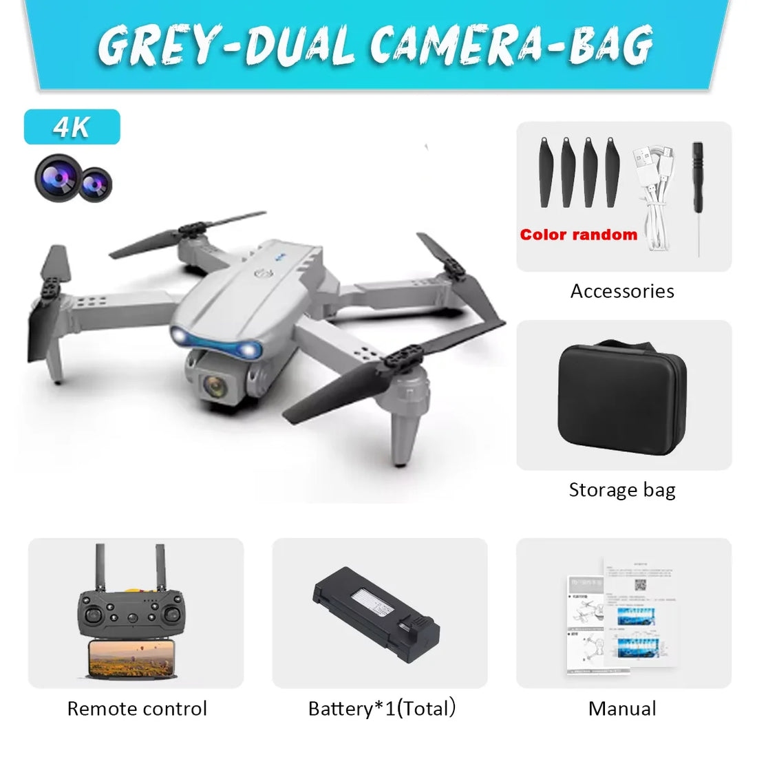 KBDFA E99Pro Drone HD Professional 8K drone Dual Camera