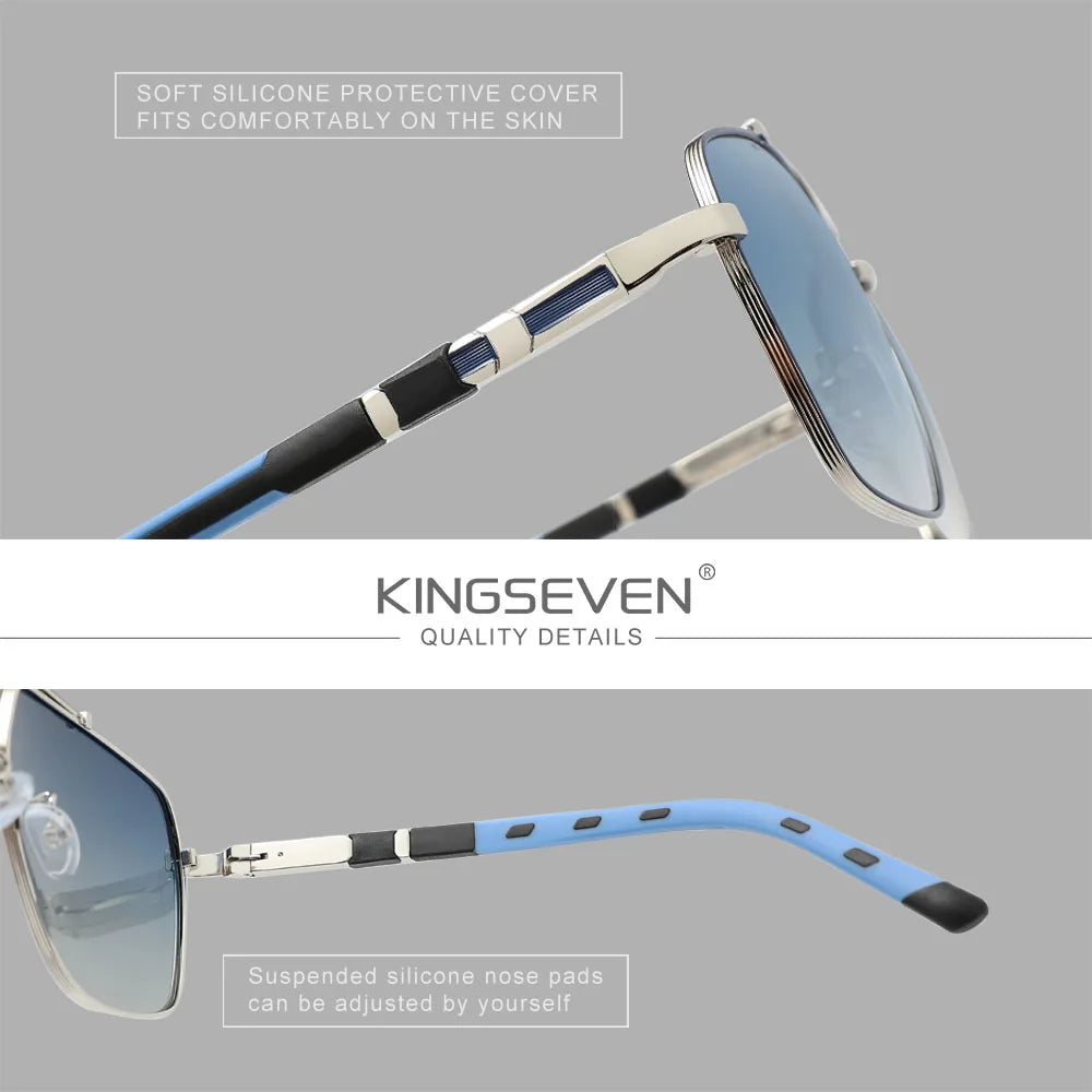 KINGSEVEN Luxury Polarized Sunglasses Men UV400