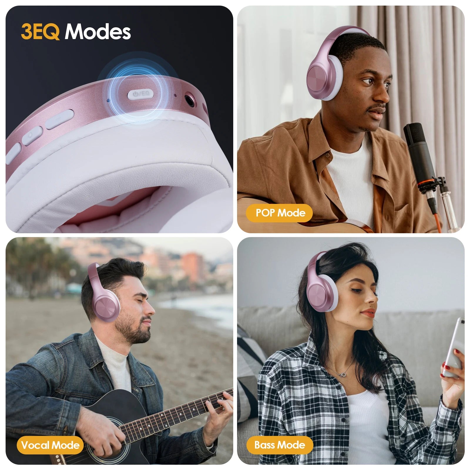 Siindoo JH-923 Foldable Bluetooth Headsets Wireless