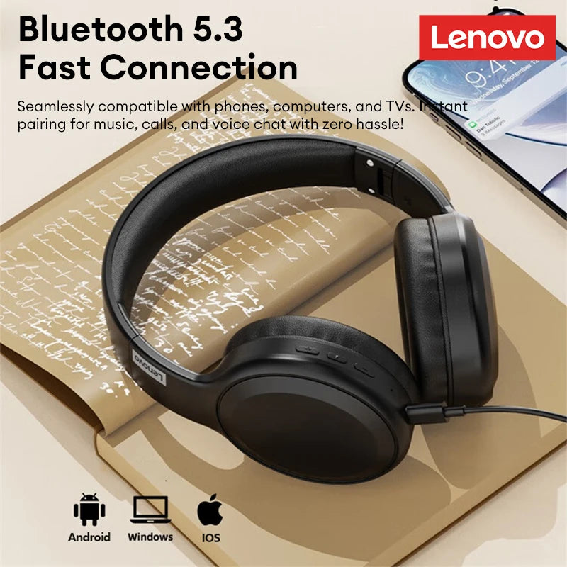 Original Lenovo TH30 Head-mounted Wireless Headphones