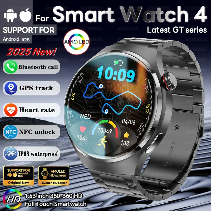 New Watch 4 GT Series Smart Watch Men AMOLED Screen