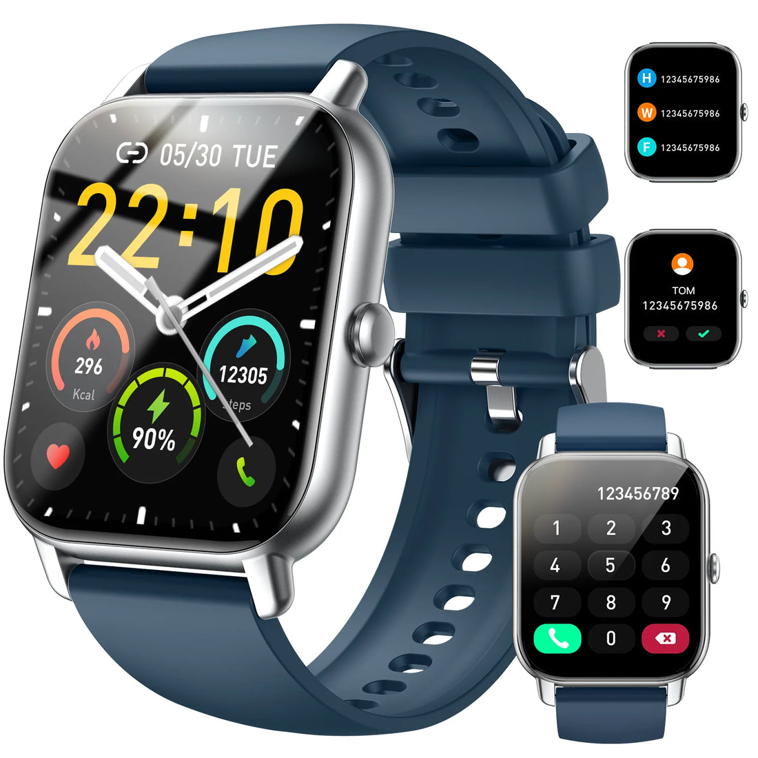 Smart Watch, 1.85" Smartwatch for  IP68 Waterproof