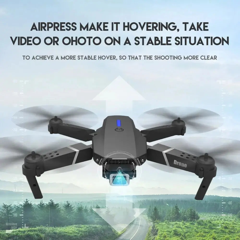 Height Hold Gift Toy E88Pro RC Drone 4K 1080P Wide Angle HD