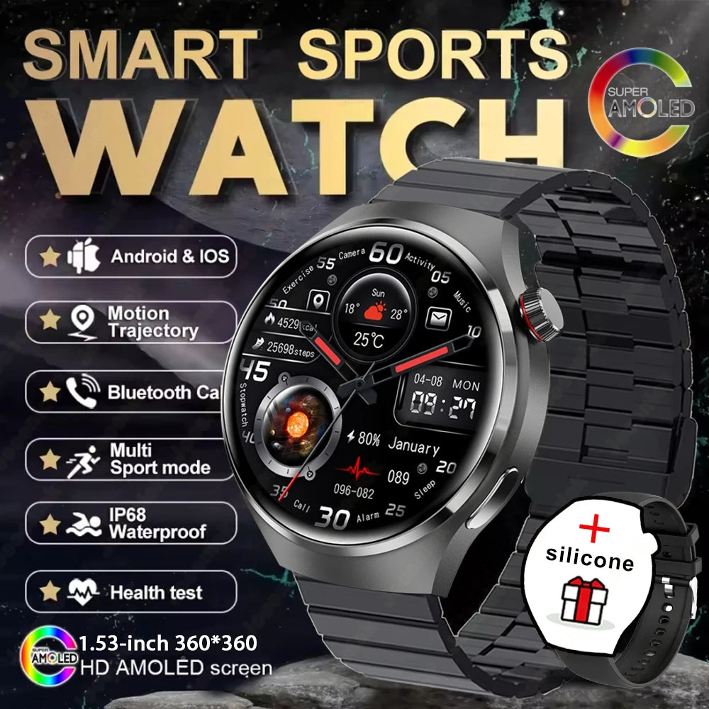 New Watch 4 GT Series Smart Watch Men AMOLED Screen