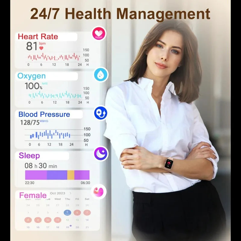 Smart Watch Fitness Tracker - Advanced Wireless Calling