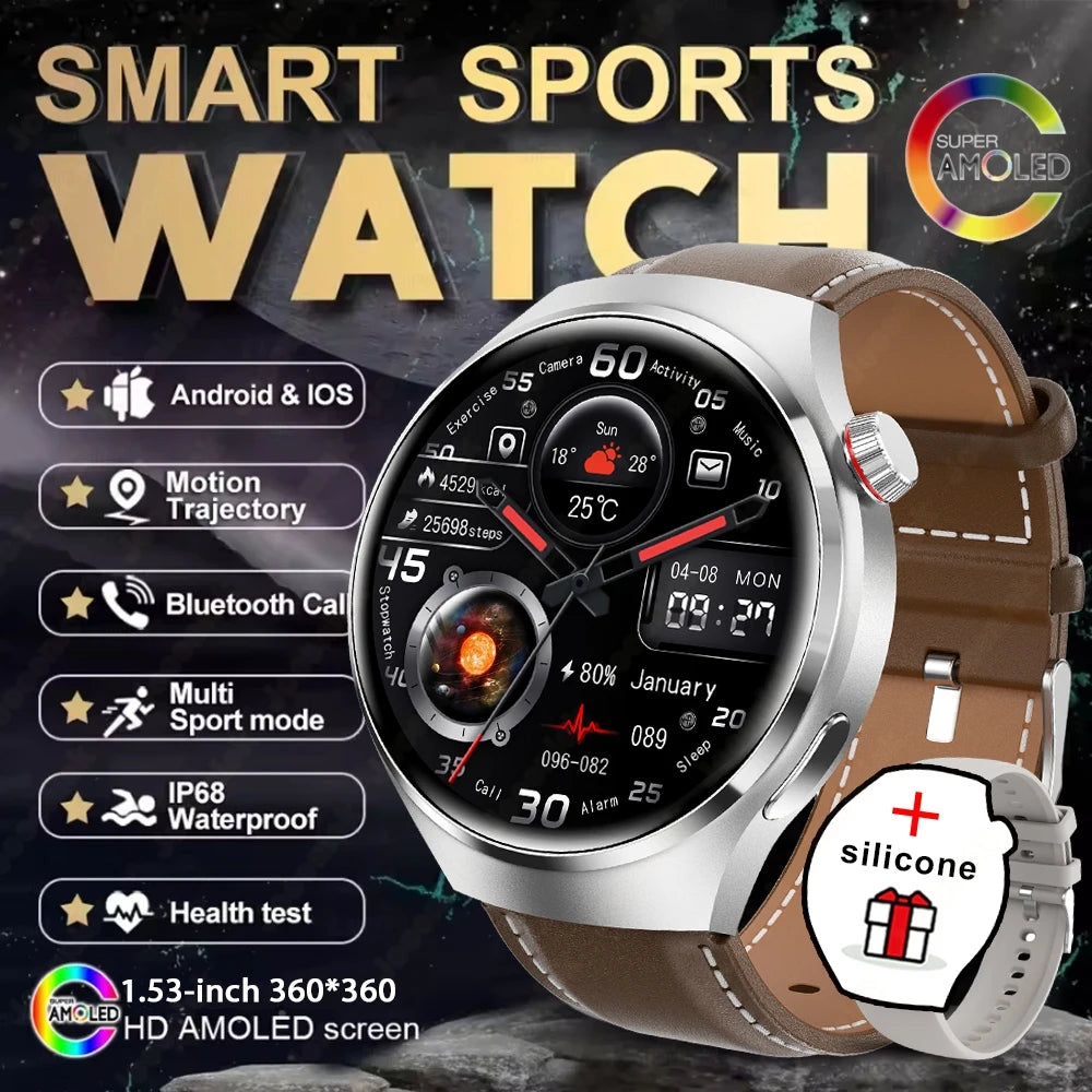 New Watch 4 GT Series Smart Watch Men AMOLED Screen