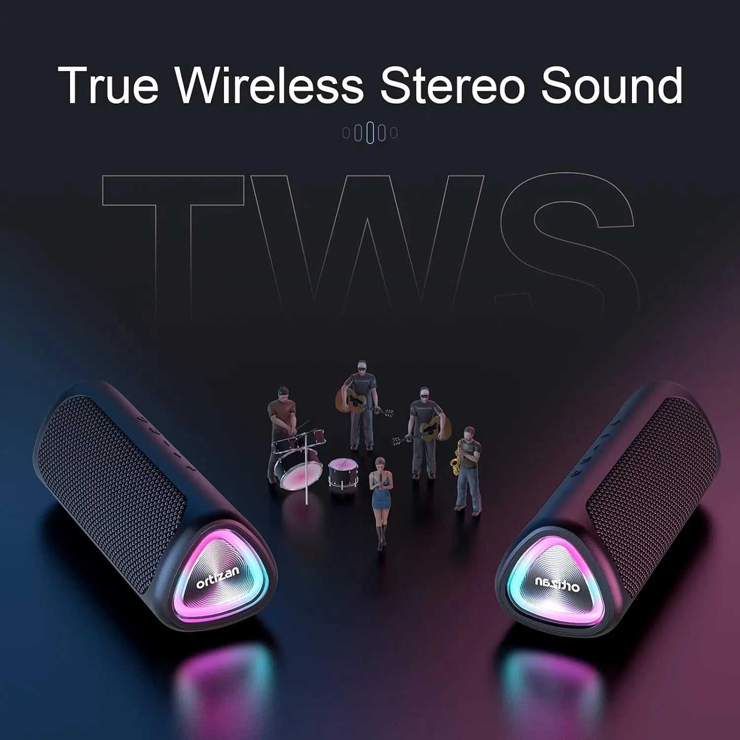 Ortizan M7 Outdoor Bluetooth Speaker, 24W Output Power