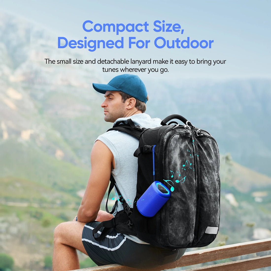 WISETIGER A46 Blue Wireless Stereo Connectivity 2 Bluetooth