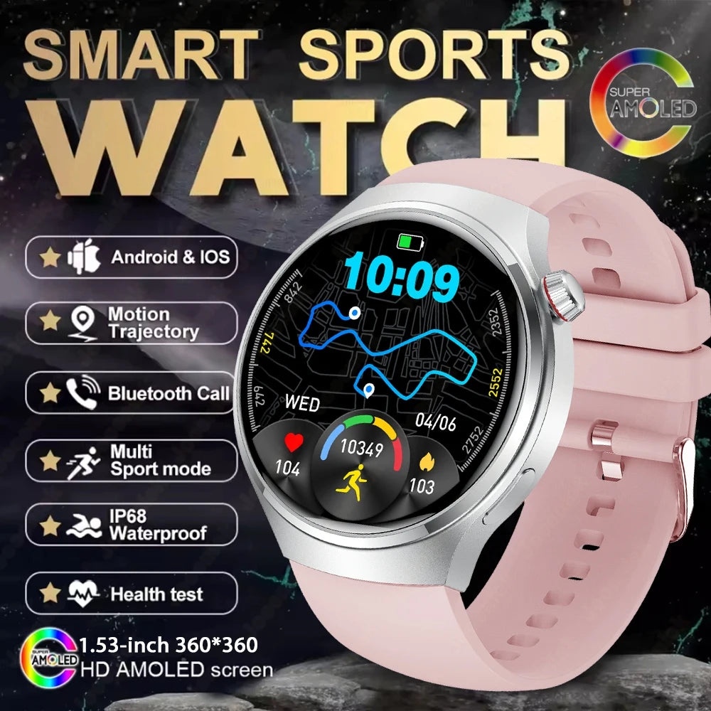 New Watch 4 GT Series Smart Watch Men AMOLED Screen