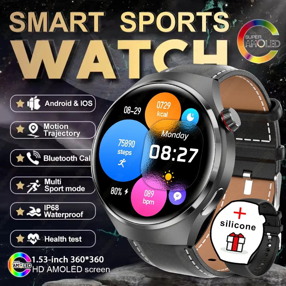 New Watch 4 GT Series Smart Watch Men AMOLED Screen