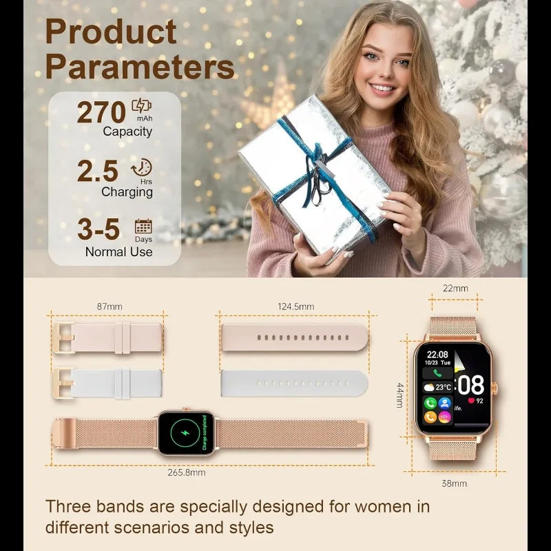 Smart Watch Fitness Tracker - Advanced Wireless Calling