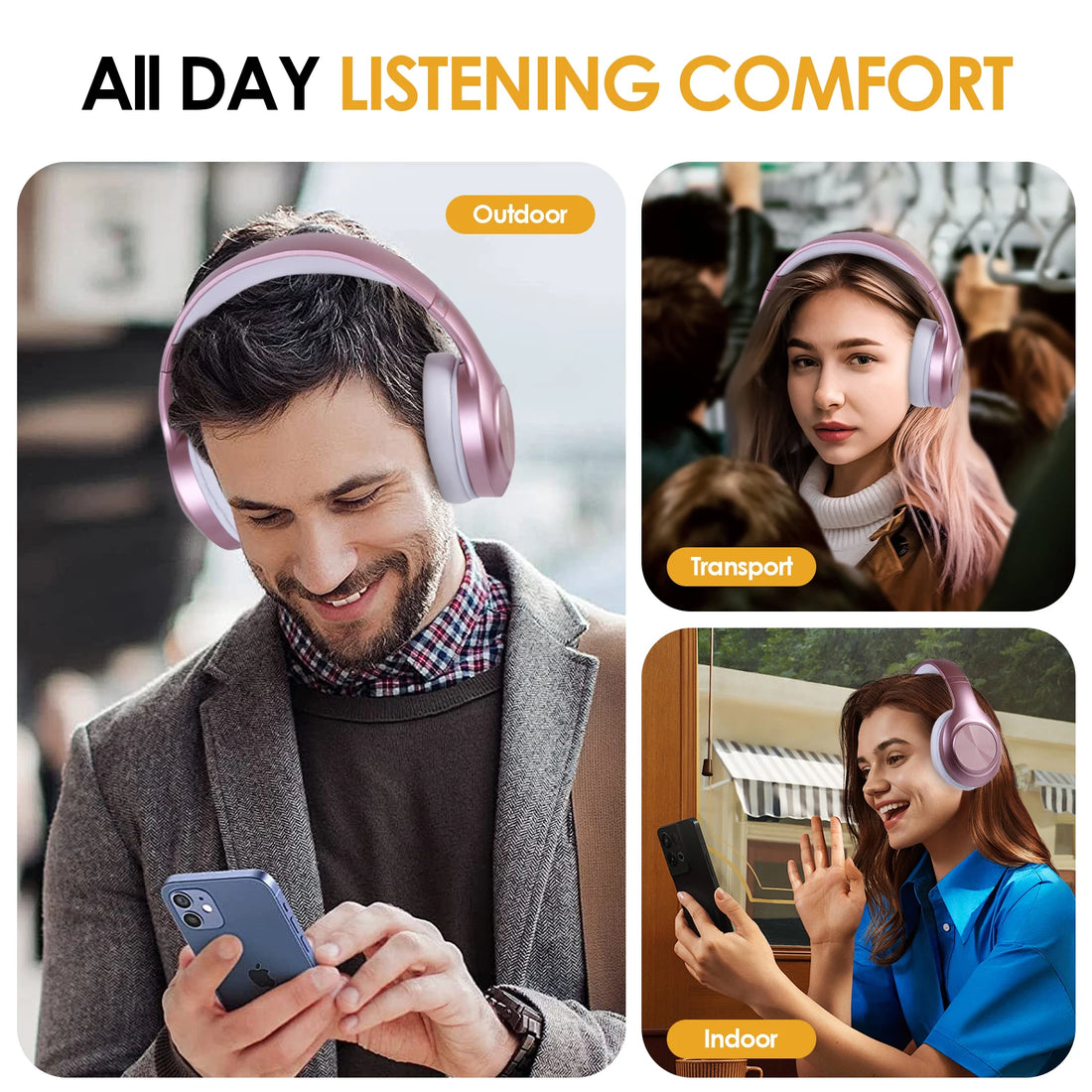 Siindoo JH-923 Foldable Bluetooth Headsets Wireless