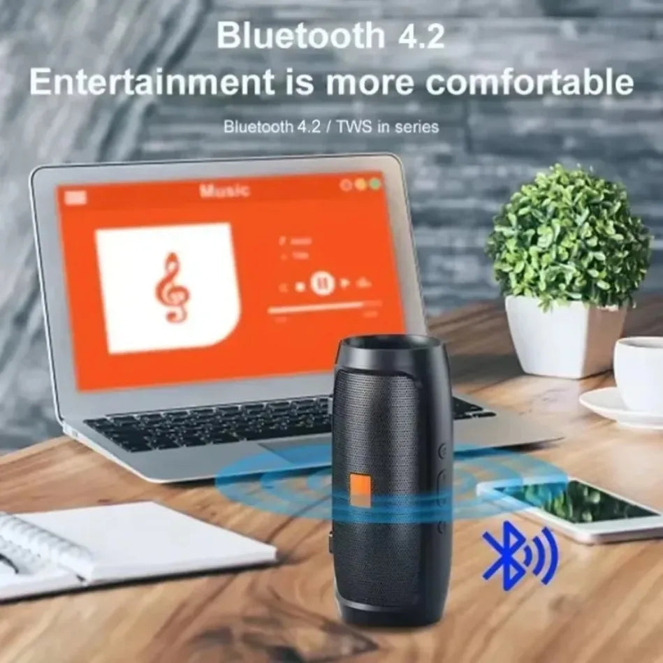 Dushoo Bluetooth Speaker Fm Voice Broadcasting Portable