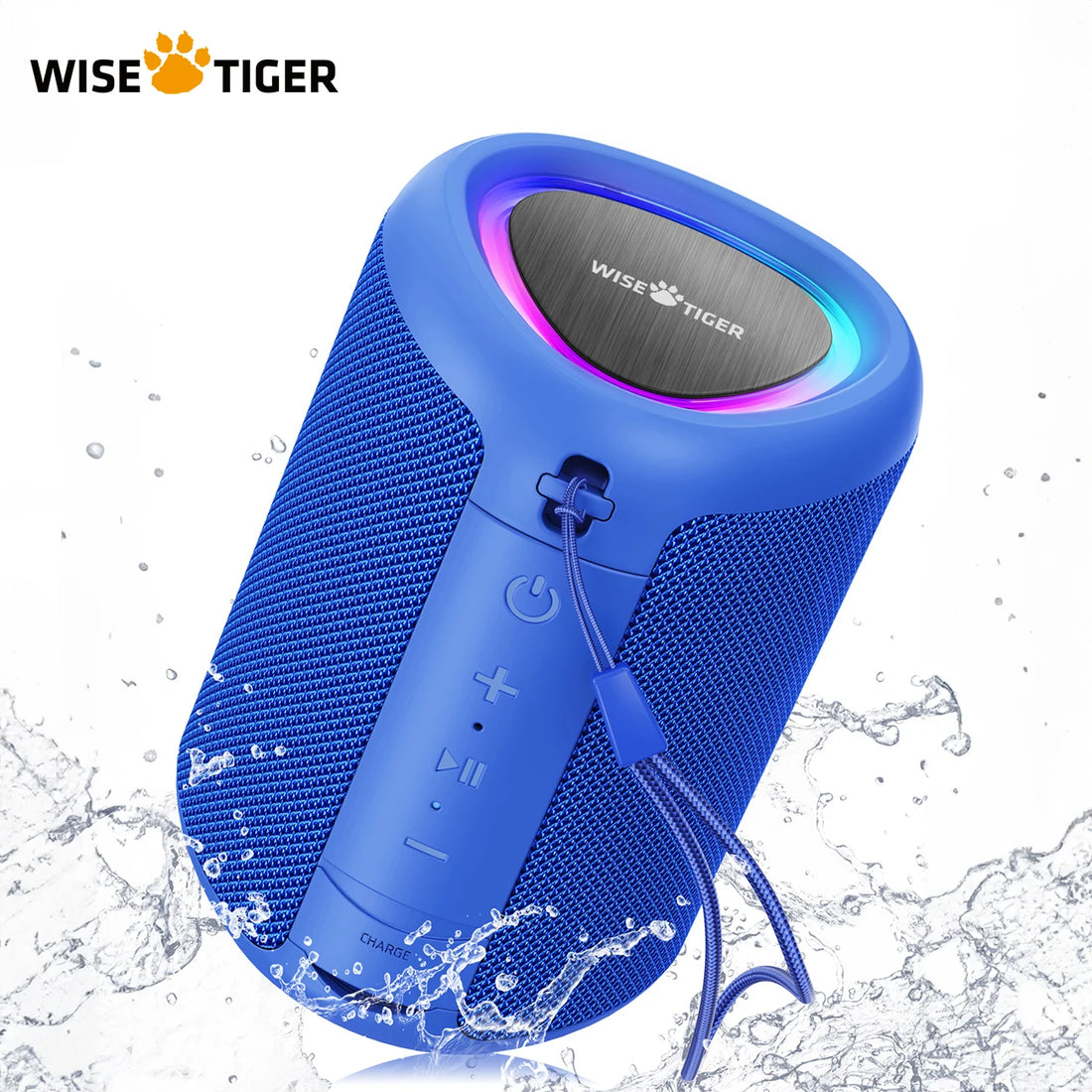 WISETIGER A46 Blue Wireless Stereo Connectivity 2 Bluetooth