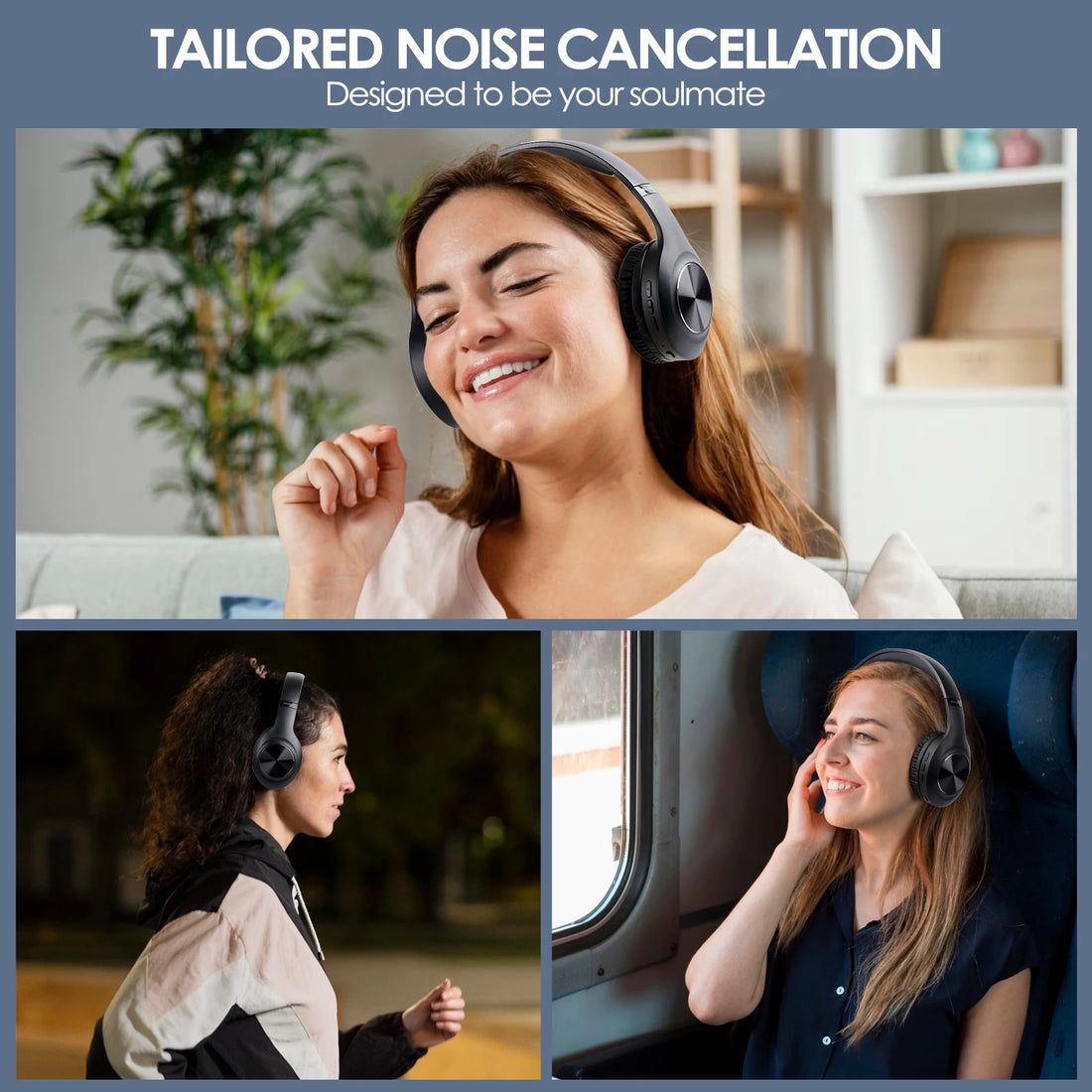 Siindoo JH-ANC923 Active Noise Cancelling Wireless Headset