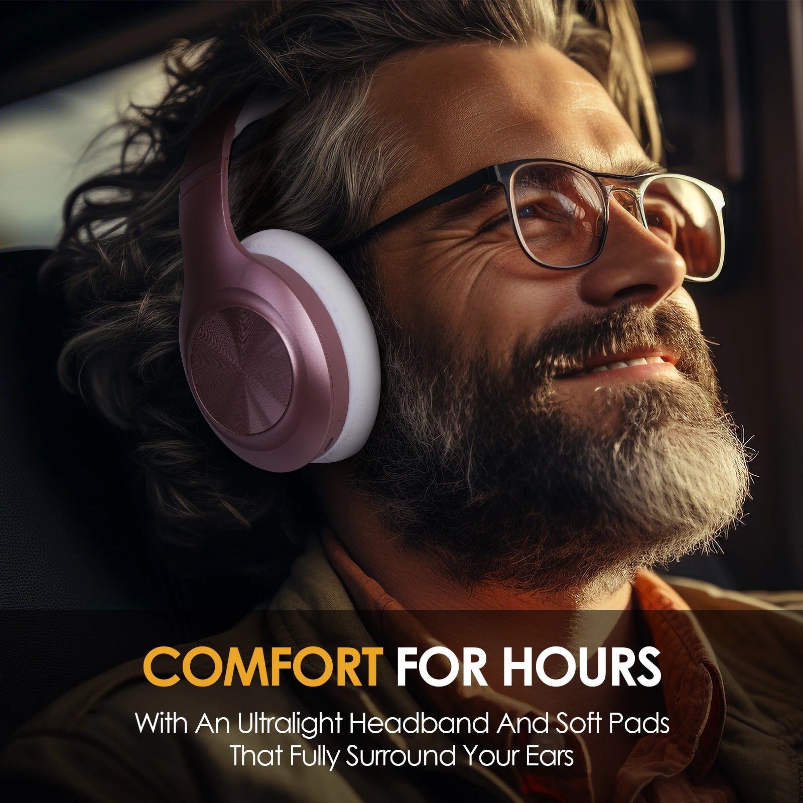 Siindoo JH-923 Wireless Headphones Over Ear,Foldable Bluetooth