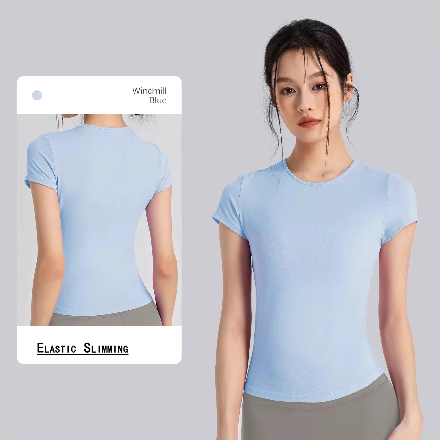 Women's Outdoor Sports Shirt Yoga Wear Fitness T-Shirt Quick